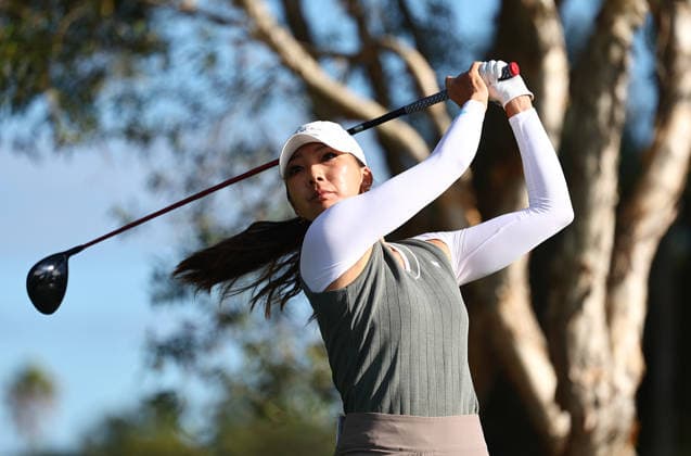 GOLF AUSTRALIAN WPGA, Spain s Harang Lee tees off on the 3rd hole during the 2026 Australian WPGA Championship at Sanctuary Cove Golf and Country Club on the Gold Coast, Friday March 20, 2026. ( NO ARCHIVING, EDITORIAL USE ONLY GOLD COAST QUEENSLAND AUSTRALIA  Copyright: xx 20260320170289667952
