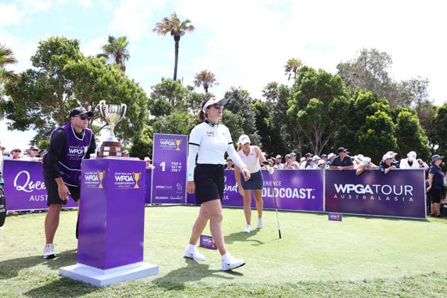GOLF AUSTRALIAN WPGA, Australia s Hannah Green tees off on the 1st hole during the 2026 Australian WPGA Championship at Sanctuary Cove Golf and Country Club on the Gold Coast, Friday March 20, 2026. ( NO ARCHIVING, EDITORIAL USE ONLY GOLD COAST QUEENSLAND AUSTRALIA  Copyright: xJASONxO BRIENx 20260320161252272360