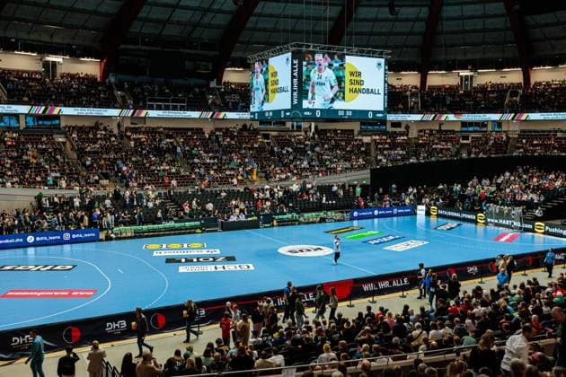 Symbolic image, Overview interior view Westfalenhalle Dortmund GER, Germany GER vs Egypt EGY , handball, international match, season 2025 2026, 19 03 2026 GER, Germany GER vs Egypt EGY , handball, international match, season 2025 2026, 19 03 2026 Dortmund Copyright: xEibner-Pressefoto JanxRollingerx EP_JSK