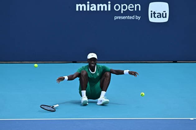 Itau Miami Open Moise Kouame (FRA) during his first round at the Itau Miami Open in Miami , USA, on March 18, 2026. Photo by Corinne Dubreuil ABACAPRESS.COM Miami United States  Copyright: xDubreuilxCorinne ABACAx