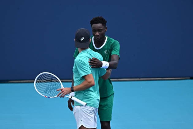 Itau Miami Open Moise Kouame (FRA) during his first round at the Itau Miami Open in Miami , USA, on March 18, 2026. Photo by Corinne Dubreuil ABACAPRESS.COM Miami United States  Copyright: xDubreuilxCorinne ABACAx
