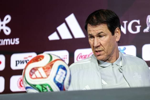 Belgium s head coach Rudi Garcia pictured during a press conference, PK, Pressekonferenz of the Red Devils, the Belgian national soccer team, in Tubize on Friday 20 March 2026. The team is preparing for its friendly games against the United States and Mexico. These games are preparation games of the 2026 World Cup. BRUNOxFAHY  x168322462x