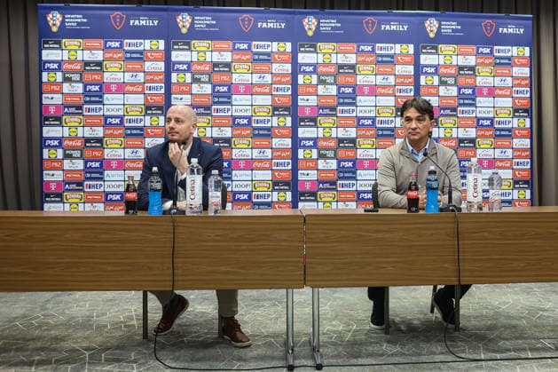 press conference, PK, Pressekonferenz of Zlatko Dalic Croatia Head Coach Zlatko Dalic speaks during a press conference at Westin Hotel in Zagreb, Croatia on March 20, 2026 ahead friendly matches in Orlando, USA against Columbia and Brazi.  GoranxStanzl PIXSELL