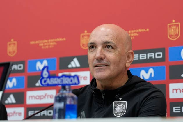 March 20, 2026, Las Rozas, Madrid, Spain: David Gordo, head coach, attends the press conference, PK, Pressekonferenz to announce his squad list for Spain U21, U 21 Team at the Ciudad del Futbol on March 19, 2026, in Sevilla, Spain. Las Rozas Spain - ZUMAa181 20260320_zaa_a181_003 Copyright: xOscarxJ.xBarrosox