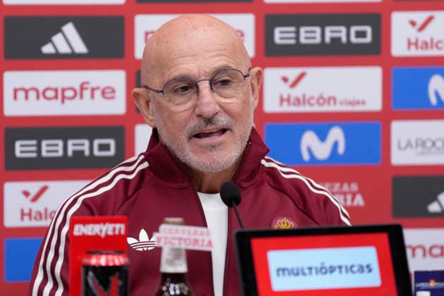 March 20, 2026, Las Rozas, Madrid, Spain: Luis de la Fuente, head coach, attends the press conference, PK, Pressekonferenz to announce his squad list for Spain Team at the Ciudad del Futbol on March 19, 2026, in Sevilla, Spain. Las Rozas Spain - ZUMAa181 20260320_zaa_a181_012 Copyright: xOscarxJ.xBarrosox