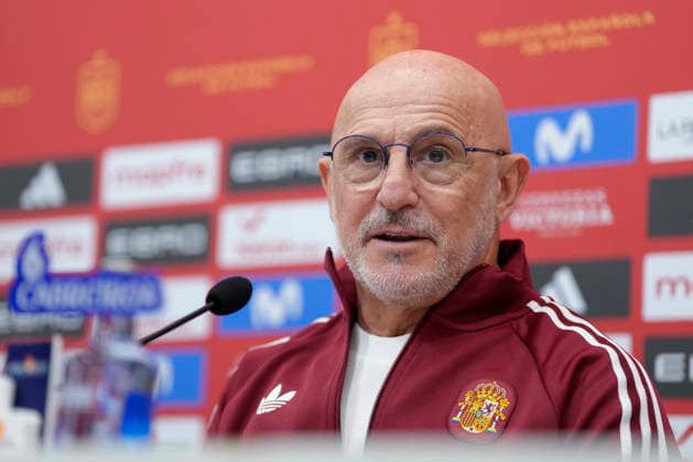 March 20, 2026, Las Rozas, Madrid, Spain: Luis de la Fuente, head coach, attends the press conference, PK, Pressekonferenz to announce his squad list for Spain Team at the Ciudad del Futbol on March 19, 2026, in Sevilla, Spain. Las Rozas Spain - ZUMAa181 20260320_zaa_a181_014 Copyright: xOscarxJ.xBarrosox