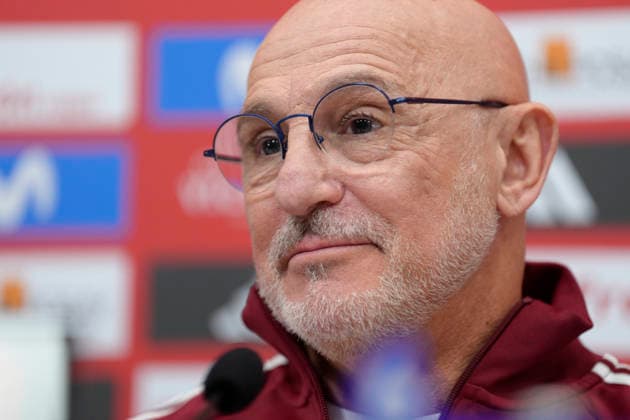 March 20, 2026, Las Rozas, Madrid, Spain: Luis de la Fuente, head coach, attends the press conference, PK, Pressekonferenz to announce his squad list for Spain Team at the Ciudad del Futbol on March 19, 2026, in Sevilla, Spain. Las Rozas Spain - ZUMAa181 20260320_zaa_a181_016 Copyright: xOscarxJ.xBarrosox