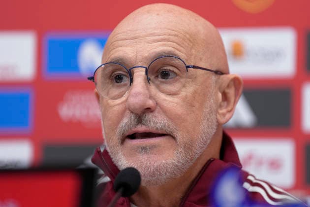 March 20, 2026, Las Rozas, Madrid, Spain: Luis de la Fuente, head coach, attends the press conference, PK, Pressekonferenz to announce his squad list for Spain Team at the Ciudad del Futbol on March 19, 2026, in Sevilla, Spain. Las Rozas Spain - ZUMAa181 20260320_zaa_a181_019 Copyright: xOscarxJ.xBarrosox