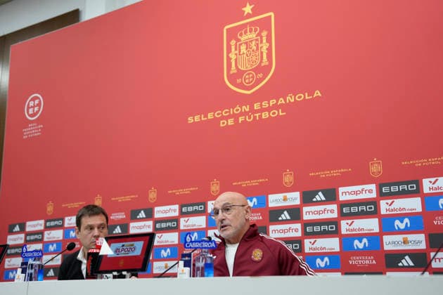 March 20, 2026, Las Rozas, Madrid, Spain: Luis de la Fuente, head coach, attends the press conference, PK, Pressekonferenz to announce his squad list for Spain Team at the Ciudad del Futbol on March 19, 2026, in Sevilla, Spain. Las Rozas Spain - ZUMAa181 20260320_zaa_a181_023 Copyright: xOscarxJ.xBarrosox