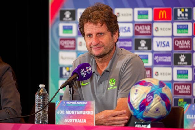 AFC Women s Asian Cup 2026 Australia - Finals Pre-match press conference, PK, Pressekonferenz Australia Coach, Joseph Montemurro of Australia attends the pre-match finals press conference before the AFC Women s Asian Cup Australia 2026 Finals match between Japan and Australia at Stadium Australia on Mar 20, 2026 in Sydney, Australia, Credit:IOIO IMAGES Avalon Australia, New South Wales, Sydney, Stadium Australia  Copyright: xIOIOxIMAGESx xAvalonx 1084695917