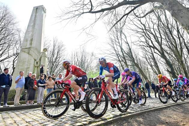Bredene Koksijde Classic 2026 Cycling Race KOKSIJDE, BELGIUM - MARCH 20 : Taminiaux Lionel (BEL) of Lotto Intermarche, Barthe Cyril (FRA) of Groupama - FDJ United during the 24th edition of Bredene Koksijde Classic an UCI ProSeries 1.Pro one day cycling road race for Men Elite of km with start in Bredene and finish in Koksijde on March 20, 2026 in Koksijde, Belgium, 20 03 2026 ( Motordriver Stephan Boone - Koksijde Belgium  Copyright: xJanxDexMeuleneirx
