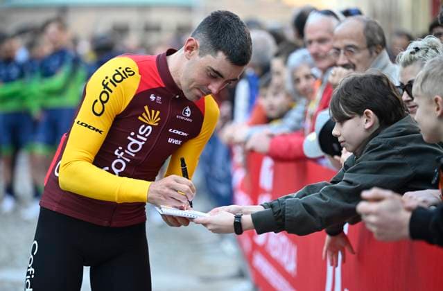 Milan Sanremo 2026 Cycling Race Media Activities 20 03 2026 SANREMO, ITALY - MARCH 20 : Aranburu Alex (ESP) of Cofidis pictured during the teams presentation prior to the 117th edition of Milan Sanremo an UCI World Tour 1.UWT one day cycling road race for Men Elite of 298 km with start in Pavia and finish in Sanremo on March 20, 2026 in Sanremo, Italy, 20 03 2026 ( Motordriver Guy De Vuyst - Sanremo Italy  Copyright: xNicoxVereeckenx