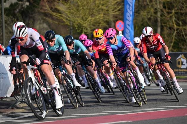 The pack of riders in action during the Bredene Koksijde Classic one day cycling race, 203,4 km from Bredene to Koksijde, on Friday 20 March 2026. DIRKxWAEM  x168361992x