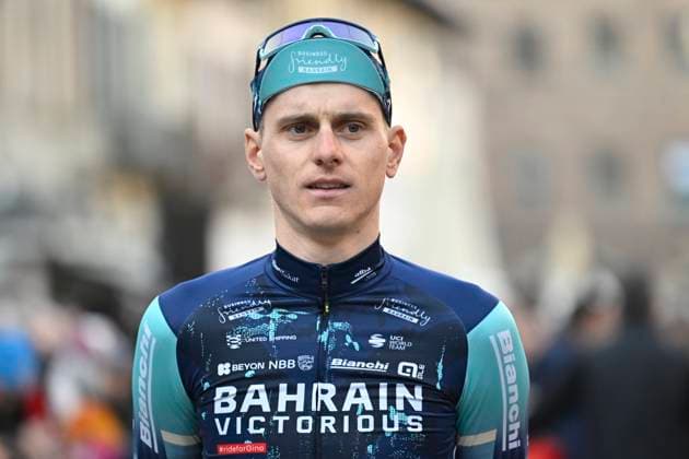 Milan Sanremo 2026 Cycling Race Media Activities 20 03 2026 SANREMO, ITALY - MARCH 20 : Mohoric Matej (SLO) of Bahrain - Victorious pictured during the teams presentation prior to the 117th edition of Milan Sanremo an UCI World Tour 1.UWT one day cycling road race for Men Elite of 298 km with start in Pavia and finish in Sanremo on March 20, 2026 in Sanremo, Italy, 20 03 2026 ( Motordriver Guy De Vuyst - Sanremo Italy  Copyright: xNicoxVereeckenx