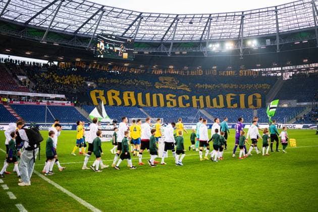 20 03 2026 Soccer, 2025 2026, 2 Bundesliga, Matchday 27, Hannover 96 Eintracht Braunschweig Fans Braunschweig DFL REGULATIONS PROHIBIT ANY USE OF PHOTOGRAPHS AS IMAGE SEQUENCES AND OR QUASI VIDEO