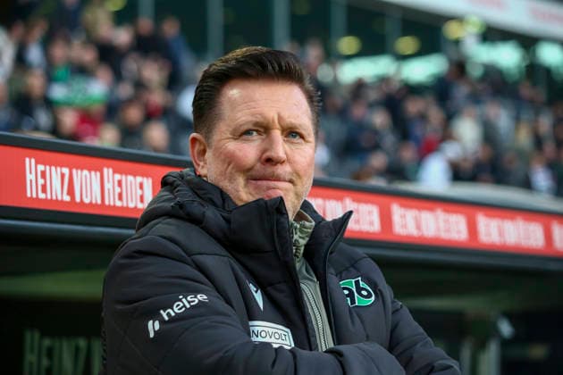 Germany Soccer 2 Bundesliga 2025 2026, Matchday 27 Hannover 96 vs Eintracht Braunschweig Heinz von Heiden Arena Stadion Hannover Mimic, facial expression, emotion Christian Titz Coach Hannover 96 Hannover Copyright: xAymanxAlahmedx