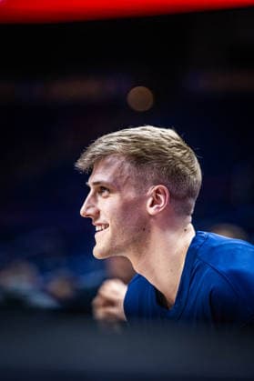 Basketball Berlin 20 03 2026 Season 2025 2026 EasyCredit BBL 1 Bundesliga Men, Men Alba Berlin Rostock Seawolves Sam Griesel Alba Berlin, No 05