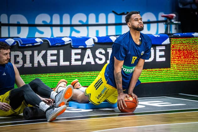 Basketball Berlin 20 03 2026 Season 2025 2026 EasyCredit BBL 1 Bundesliga Men, Men Alba Berlin Rostock Seawolves Norris Agbakoko Alba Berlin, No 17
