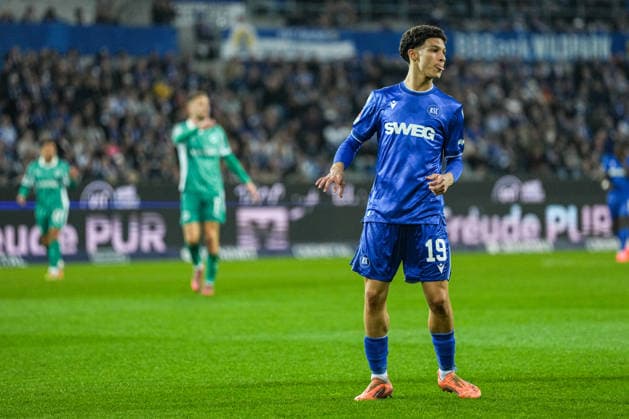 2 Bundesliga, Karlsruher SC vs SpVgg Greuther Fürth, 20 03 2026 Louey Ben Farhat Karlsruher SC, 19 2 Bundesliga, Karlsruher SC vs SpVgg Greuther Fürth, BBBank Wildpark Karlsruhe, 20 03 2026 DFB DFL REGULATIONS PROHIBIT ANY USE OF PHOTOGRAPHS AS IMAGE SEQUENCES AND OR QUASI VIDEO Copyright: xBEAUTIFULxSPORTS Boscox