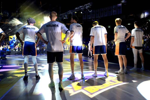 DEU, easyCredit BBL, ALBA vs Rostock Seawolves, 20 03 2026, Uber Arena, Berlin, DEU, easyCredit BBL, ALBA vs Rostock Seawolves, in the picture Rostock players nordphotoxGmbHx xEngler nph00076