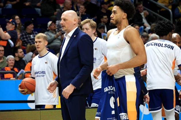 DEU, easyCredit BBL, ALBA vs Rostock Seawolves, 20 03 2026, Uber Arena, Berlin, DEU, easyCredit BBL, ALBA vs Rostock Seawolves, in the picture CHIEF TRAINER Przemyslaw Frasunkiewicz Rostock Seawolves nordphotoxGmbHx xEngler nph00076