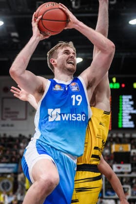 Till Pape Frankfurt Skyliners, 19 GER, MHP Riesen Ludwigsburg vs Skyliners Frankfurt, Basketball Bundesliga, easycredit BBL, 25 Matchday, Season 2025 2026, 20 03 2026 GER, MHP Riesen Ludwigsburg vs Skyliners Frankfurt, Basketball Bundesliga, easycredit BBL, 25 Matchday, Season 2025 2026, 20 03 2026 Ludwigsburg Copyright: xSandyxDinkelackerx EP_SDR