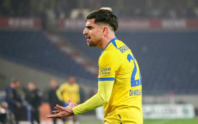 Germany Soccer 2 Bundesliga 2025 2026, Matchday 27 Hannover 96 vs Eintracht Braunschweig Heinz von Heiden Arena Stadion Hannover Fabio Di Michele Sanchez Eintracht Braunschweig, 22 Hannover Copyright: xAymanxAlahmedx