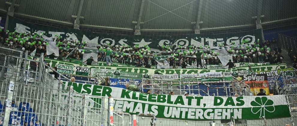 20 03 2026 Soccer Season 2025 2026 2 Soccer Bundesliga 27 Matchday Karlsruher SC KSC Karlsruhe SpVgg Greuther Fürth SGF Kleeblatt Sportfoto Zink xwoxzix DFL regulations prohibit any use of photographs as image sequences and or quasi video only for editorial use Greutherfürthfans Fans Fanblock Kleeblattfans