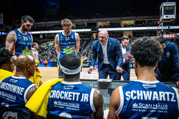 Basketball Berlin 20 03 2026 Season 2025 2026 EasyCredit BBL 1 Bundesliga Men, Men Alba Berlin Rostock Seawolves Przemyslaw Frasunkiewicz Rostock, Coach