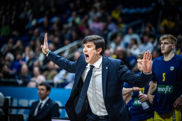 Basketball Berlin 20 03 2026 Season 2025 2026 EasyCredit BBL 1 Bundesliga Men, Men Alba Berlin Rostock Seawolves Pedro Calles Alba Berlin, Coach