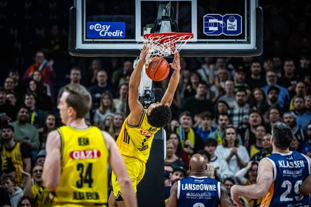 Basketball Berlin 20 03 2026 Season 2025 2026 EasyCredit BBL 1 Bundesliga Men, Men Alba Berlin Rostock Seawolves Jack Kayil Alba Berlin, No 07