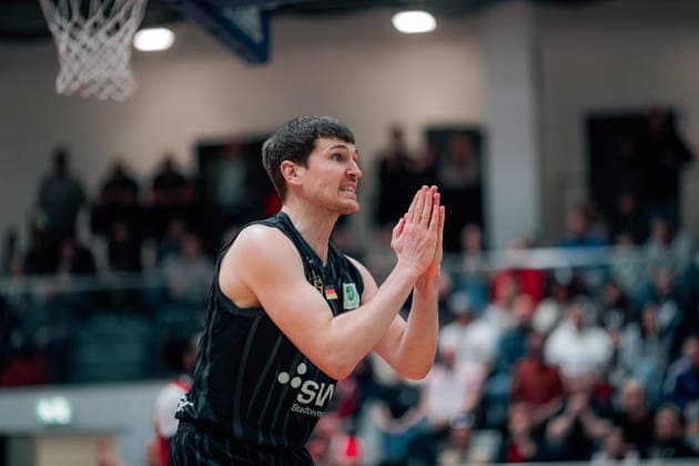 BB 2BL SBB Baskets Tigers Tuebingen Till Joscha Joenke Tigers Tuebingen during the 2025 2026 season in the 2 Barmer Basketball Bundesliga Pro A on matchday 28 between SBB Baskets and Tigers Tuebingen at Wolfgang Lakenmacher Halle on March 20, 2026 in Magdeburg, Sachsen Anhalt, Germany