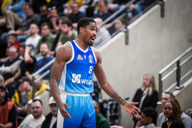 William Christmas Frankfurt Skyliners, 08 visibly dissatisfied GER, MHP Riesen Ludwigsburg vs Skyliners Frankfurt, Basketball Bundesliga, easycredit BBL, 25 Matchday, Season 2025 2026, 20 03 2026 GER, MHP Riesen Ludwigsburg vs Skyliners Frankfurt, Basketball Bundesliga, easycredit BBL, 25 Matchday, Season 2025 2026, 20 03 2026 Ludwigsburg Copyright: xSandyxDinkelackerx EP_SDR