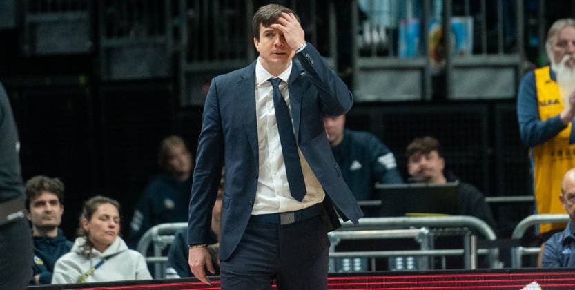 20 3 2026, Basketball, Men, easy credit BBL, easy credit Bundesliga, BBL, Bundesliga, Season 2025 26, 25 Matchday, Alba Berlin Rostock Seawolves Coach Pedro Calles Alba Berlin Berlin Uber Arena Berlin Germany