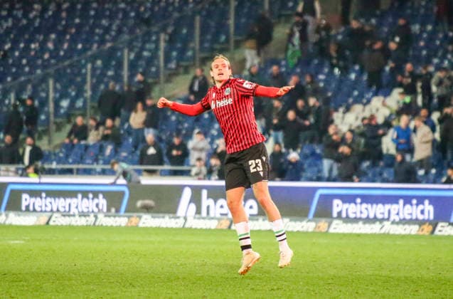 Germany Soccer 2 Bundesliga 2025 2026, Matchday 27 Hannover 96 vs Eintracht Braunschweig Heinz von Heiden Arena Stadion Hannover Joy, emotions, jubilation Stefan Teitur ÖžorÃ°arson Stefan Teitur Thordarson Hannover 96, 23 Hannover Copyright: xAymanxAlahmedx
