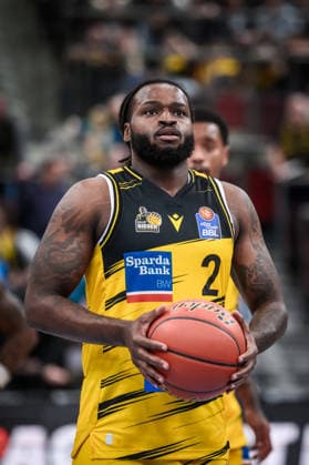 Traveon Buchanan MHP RIESEN Ludwigsburg, 02 Free Throw GER, MHP Riesen Ludwigsburg vs Skyliners Frankfurt, Basketball Bundesliga, easycredit BBL, 25 Matchday, Season 2025 2026, 20 03 2026 GER, MHP Riesen Ludwigsburg vs Skyliners Frankfurt, Basketball Bundesliga, easycredit BBL, 25 Matchday, Season 2025 2026, 20 03 2026 Ludwigsburg Copyright: xSandyxDinkelackerx EP_SDR