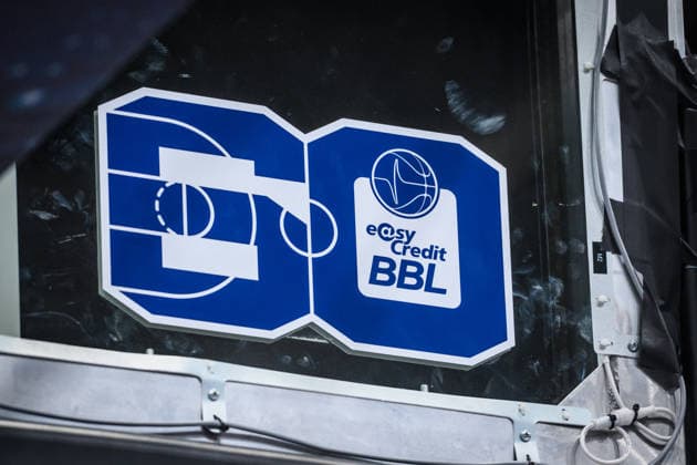 Logo 60 years BBL GER, MHP Riesen Ludwigsburg vs Skyliners Frankfurt, Basketball Bundesliga, easycredit BBL, 25 Matchday, Season 2025 2026, 20 03 2026 GER, MHP Riesen Ludwigsburg vs Skyliners Frankfurt, Basketball Bundesliga, easycredit BBL, 25 Matchday, Season 2025 2026, 20 03 2026 Ludwigsburg Copyright: xSandyxDinkelackerx EP_SDR