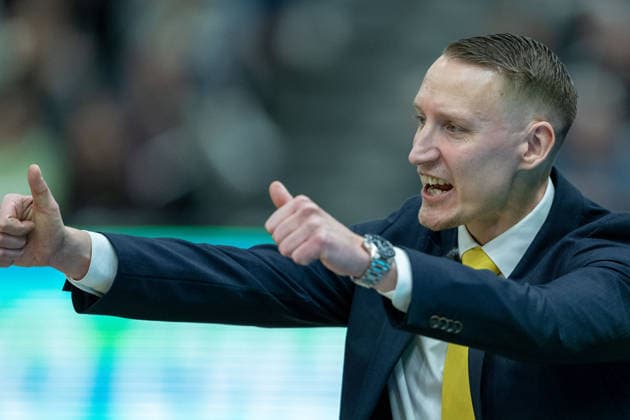Mikko Riipinen MHP RIESEN Ludwigsburg, Head Coach , GER, MHP Riesen vs Skyliners Frankfurt, Basketball Bundesliga, easycredit BBL, 25 Matchday, Season 2025 2026, 20 03 2026, GER, MHP Riesen vs Skyliners Frankfurt, Basketball Bundesliga, easycredit BBL, 25 Matchday, Season 2025 2026, 20 03 2026 Ludwigsburg Copyright: xEibner-Pressefoto SaschaxWaltherx EP_EER