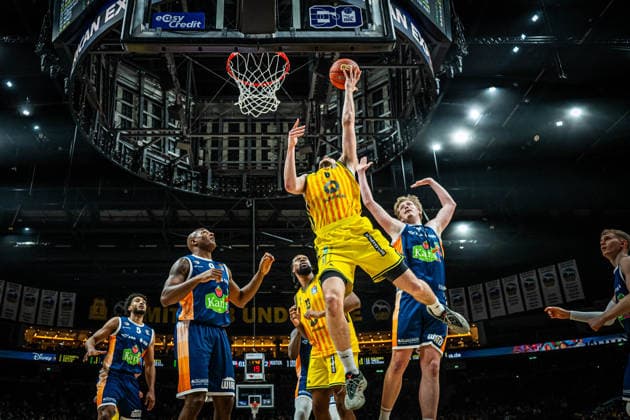 Basketball Berlin 20 03 2026 Season 2025 2026 EasyCredit BBL 1 Bundesliga Men, Men Alba Berlin Rostock Seawolves Malte Delow Alba Berlin, No 06
