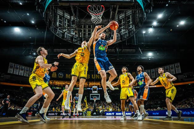 Basketball Berlin 20 03 2026 Season 2025 2026 EasyCredit BBL 1 Bundesliga Men, Men Alba Berlin Rostock Seawolves Owen Klassen Rostock, No 29