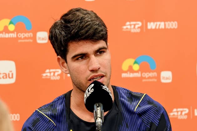 TENNIS : Miami Open at Hard Rock Stadium 2026 - 20 03 2026 Carlos Alcaraz - Miami 2026 - USA - 20 03 2026 Miami  Copyright: xCCx