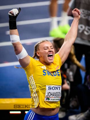 260320 Axelina Johansson of Sweden celebrates in women s shot put final during the 2026 World Athletics Indoor Championships on March 20, 2026 in Torun. Photo: Petter Arvidson BILDBYRAN kod PA PA1179 friidrott athletics friidrett inomhus-vm vm 2026 world athletics indoor championships vm innendors innendors-vm 1 bbeng kula sverige jubel *** 260320 Axelina Johansson of Sweden celebrates in women s shot put final during the 2026 World Athletics Indoor Championships on March 20, 2026 in Torun Photo Petter Arvidson BILDBYRAN kod PA PA1179 friidrott athletics friidrett inomhus vm vm 2026 world athletics indoor championships vm innendors innendors vm 1 bbeng kula sverige jubel  Copyright: PETTERxARVIDSON BB260320PA284