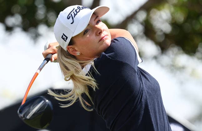 GOLF AUSTRALIAN WPGA, Australia s Hannah Reeves tess off on the 1st hole during the 3rd round of the 2026 Australian WPGA Championship at Sanctuary Cove Golf and Country Club on the Gold Coast, Saturday March 21, 2026. ( NO ARCHIVING, EDITORIAL USE ONLY GOLD COAST QUEENSLAND AUSTRALIA  Copyright: xx 20260321161471305544
