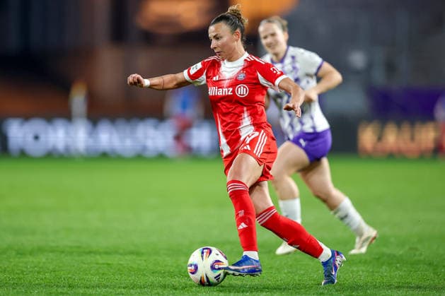 20 03 2026, Football, 1 Womens Bundesliga, SGS Essen FC Bayern München, Stadion Hafenstraße, Google Pixel Frauenbundesliga, 21 Spieltag, Saison 2025 2026 Arianna Caruso FC Bayern Muenchen 27 DFB regulations prohibit any use of photographs as image sequences and or quasi video Nordrhein Westfalen Germany