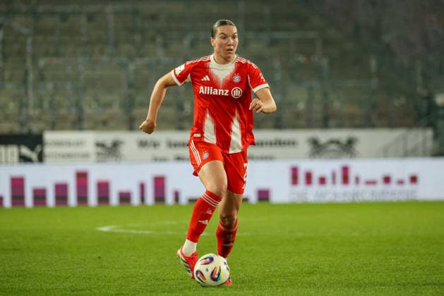 Essen, Germany 20 March 2026 1 Womens Bundesliga 21 Matchday SGS Essen vs FC Bayern Munich Women In the picture Vanessa Gilles FCB Copyright: HMBxMedia MadeleinexFantini