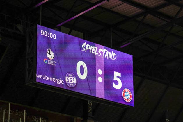 Essen, Germany 20 March 2026 1 Womens Bundesliga 21 Matchday SGS Essen vs FC Bayern Munich Women In the picture Symbol image Final score 0 5 for FC Bayern Munich Away win for FC Bayern Munich Copyright: HMBxMedia MadeleinexFantini