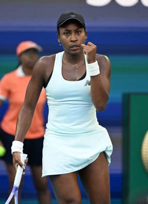MIAMI GARDENS FL - MARCH 20: Coco Gauff vs Elisabetta Cocciaretto during The 2026 Miami Open held at Hard Rock Stadium on March 20, 2026 in Miami Gardens, Florida. Copyright: xmpi04x