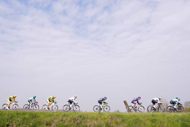 The race during the men s elite race of the Milano-Sanremo one day cycling race (298 km) from Pavia to Sanremo - North West Italy - March 20, 2026. - cycling .  Copyright: xFabioxFerrari LaPressex