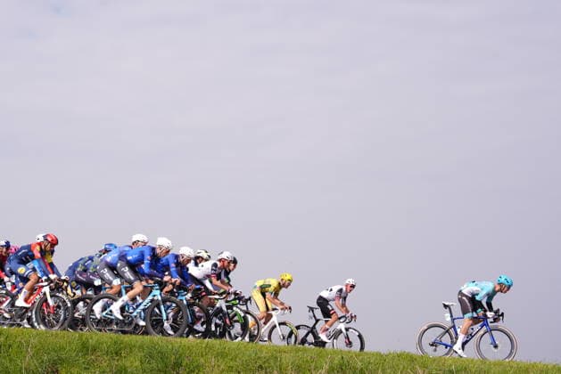 The race during the men s elite race of the Milano-Sanremo one day cycling race (298 km) from Pavia to Sanremo - North West Italy - March 20, 2026. - cycling .  Copyright: xFabioxFerrari LaPressex