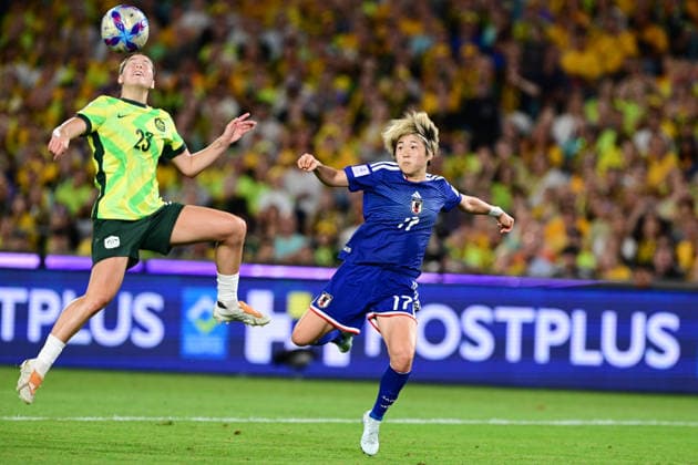 SOCCER ASIAN CUP WOMEN FINAL, Kyra Cooney-Cross of Australia denies Maika Hamano of Japan an opportunity during the AFC Women™s Asian Cup Final match between Japan and Australia at Accor Stadium in Sydney, Saturday, March 21, 2026. ( NO ARCHIVING, EDITORIAL USE ONLY SYDNEY NEW SOUTH WALES AUSTRALIA  Copyright: xDEANxLEWINSx 20260321127800389621